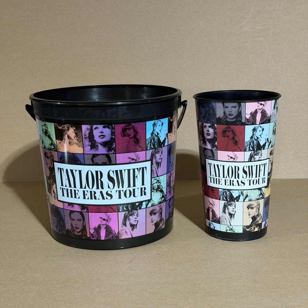 Taylor Swift The Eras Tour Popcorn Bucket & Drink Cup Set AMC Movie